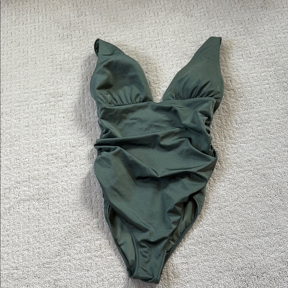 Green One-Piece Swimsuit